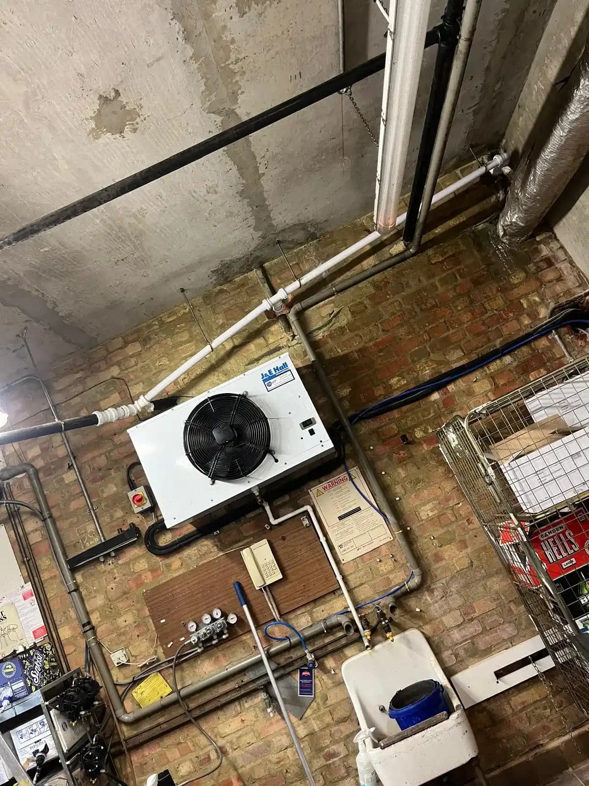 AC unit after commercial maintenance work
