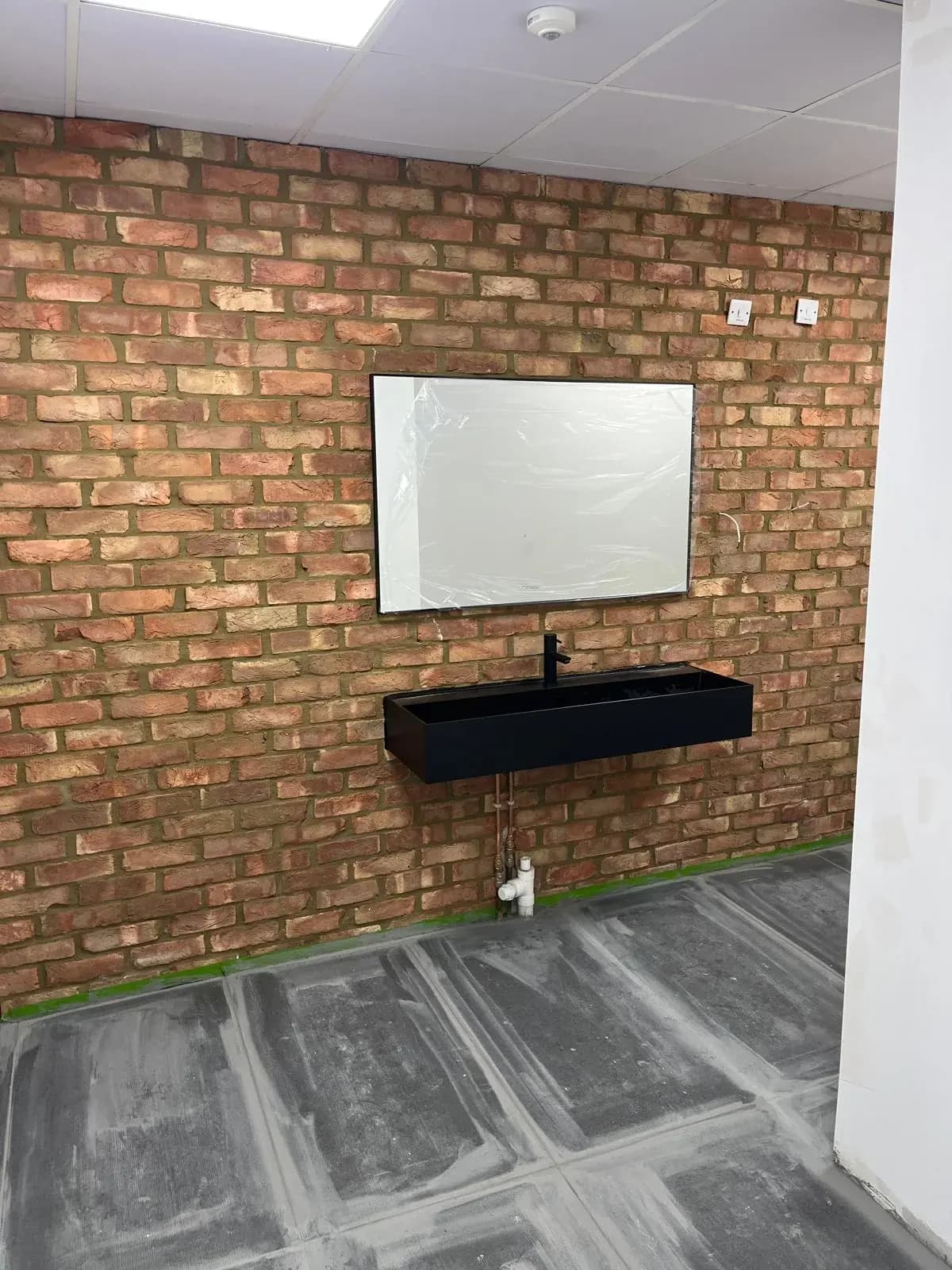 Bathroom before finishing and plumbing work