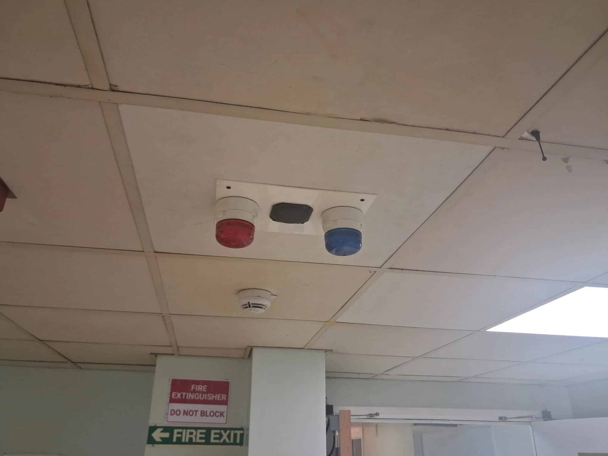 Fire alarm repair and testing work