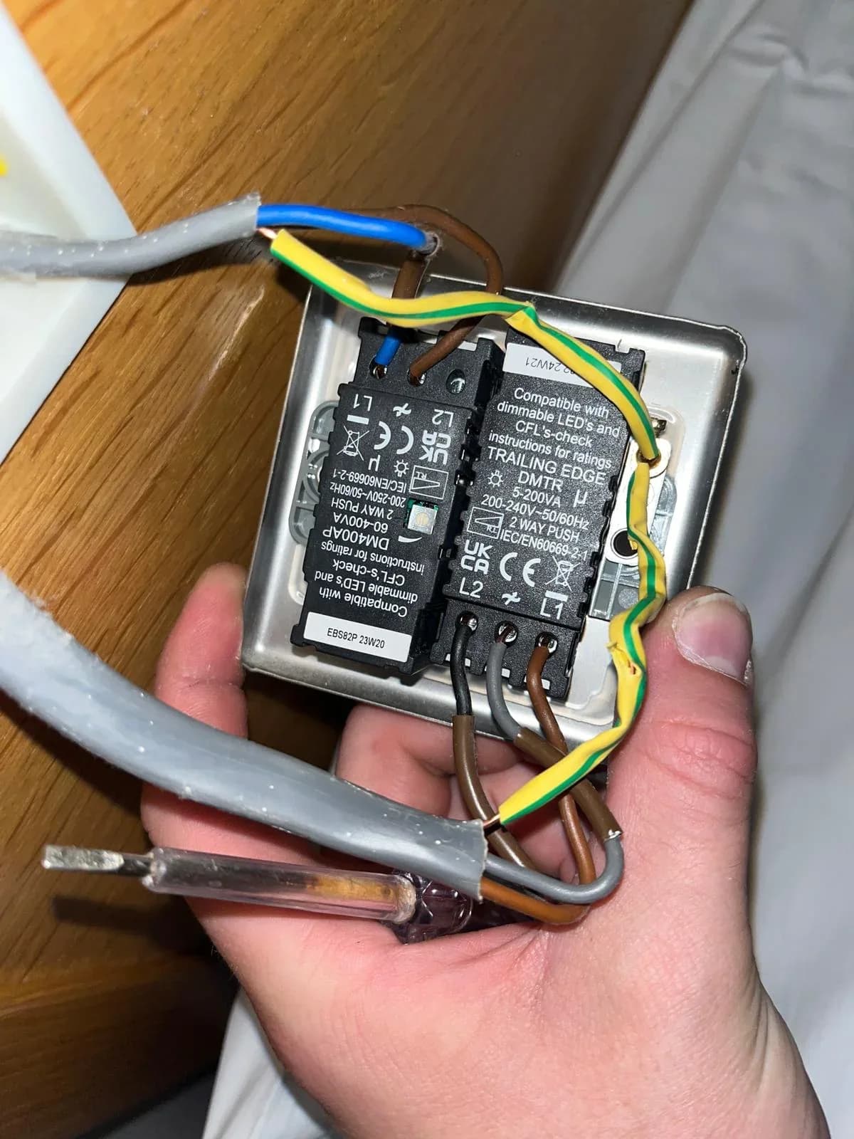 Socket repair work in progress