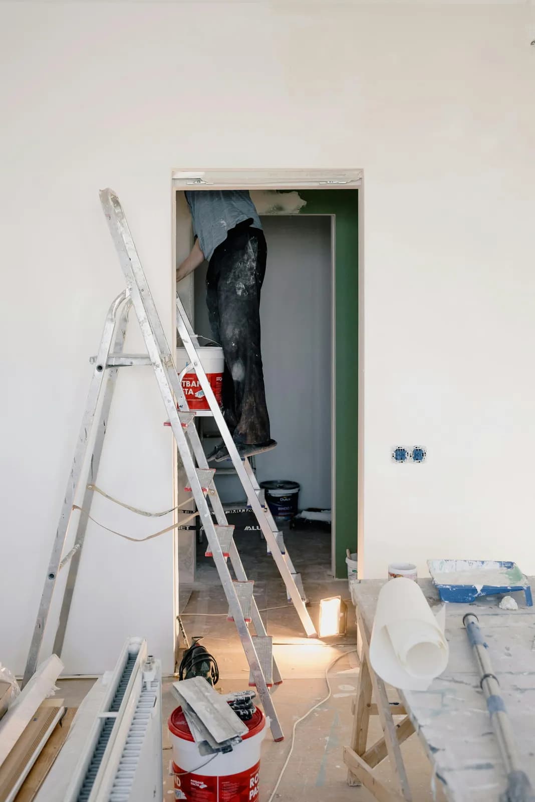 Painting and decorating maintenance work