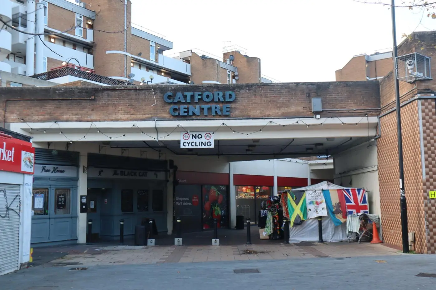 Photograph of Market entrance at Catford Centre