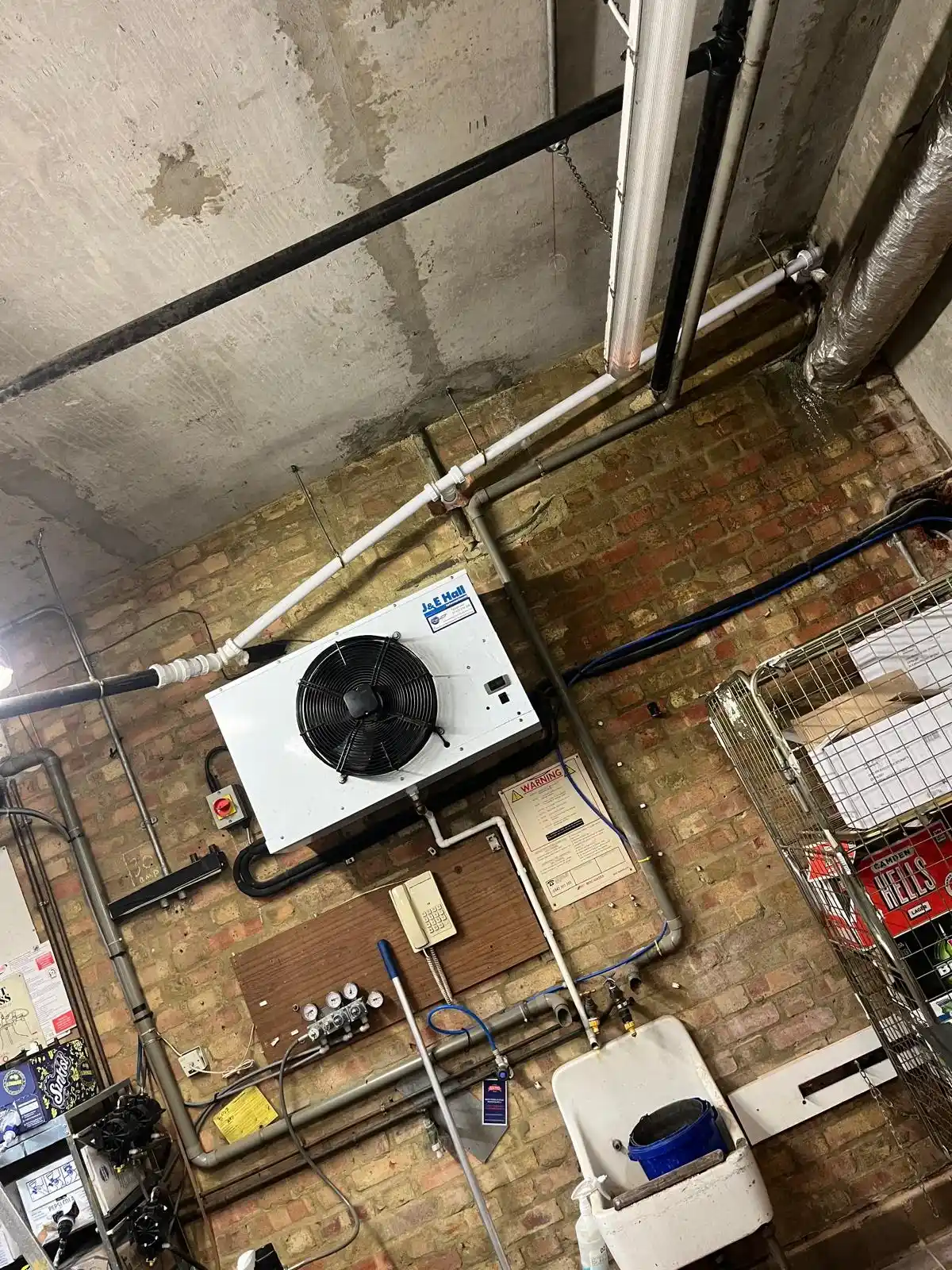 Cast iron waste converted to plastic waste pipework
