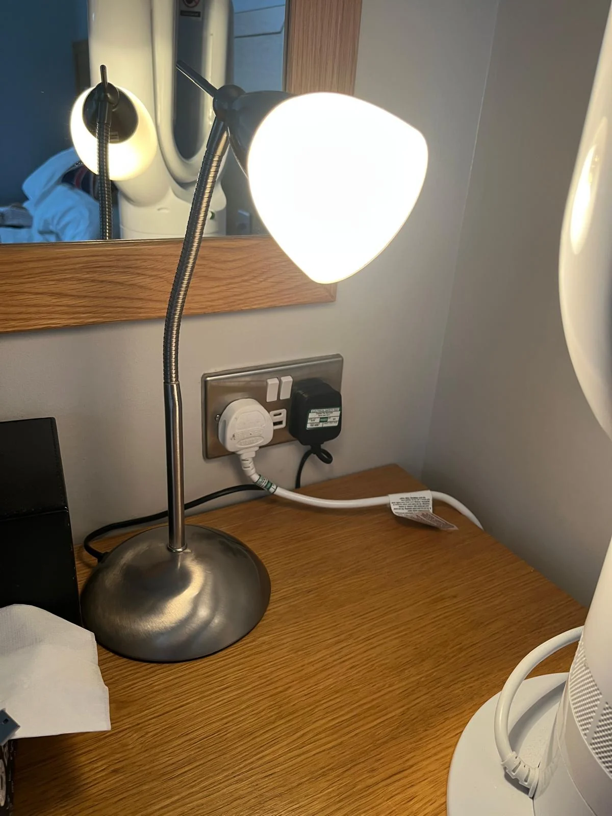 Second electrical socket after repair and testing