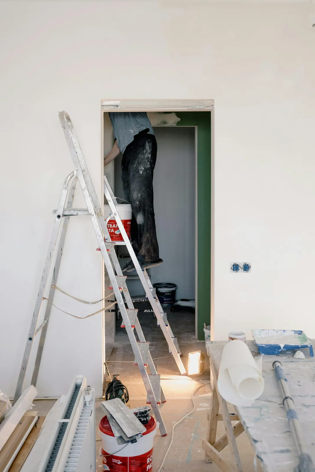 Painting and decorating maintenance work