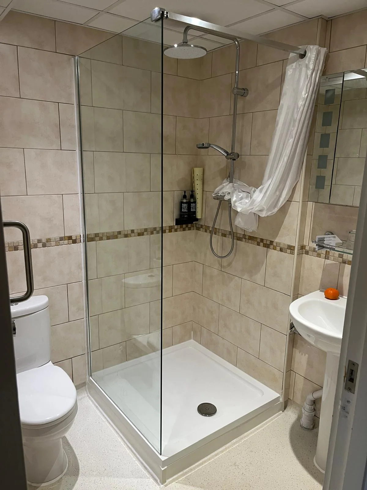 Completed shower tray replacement with glass enclosure refitted near Deptford Completed Shower Tray Replacement near Deptford