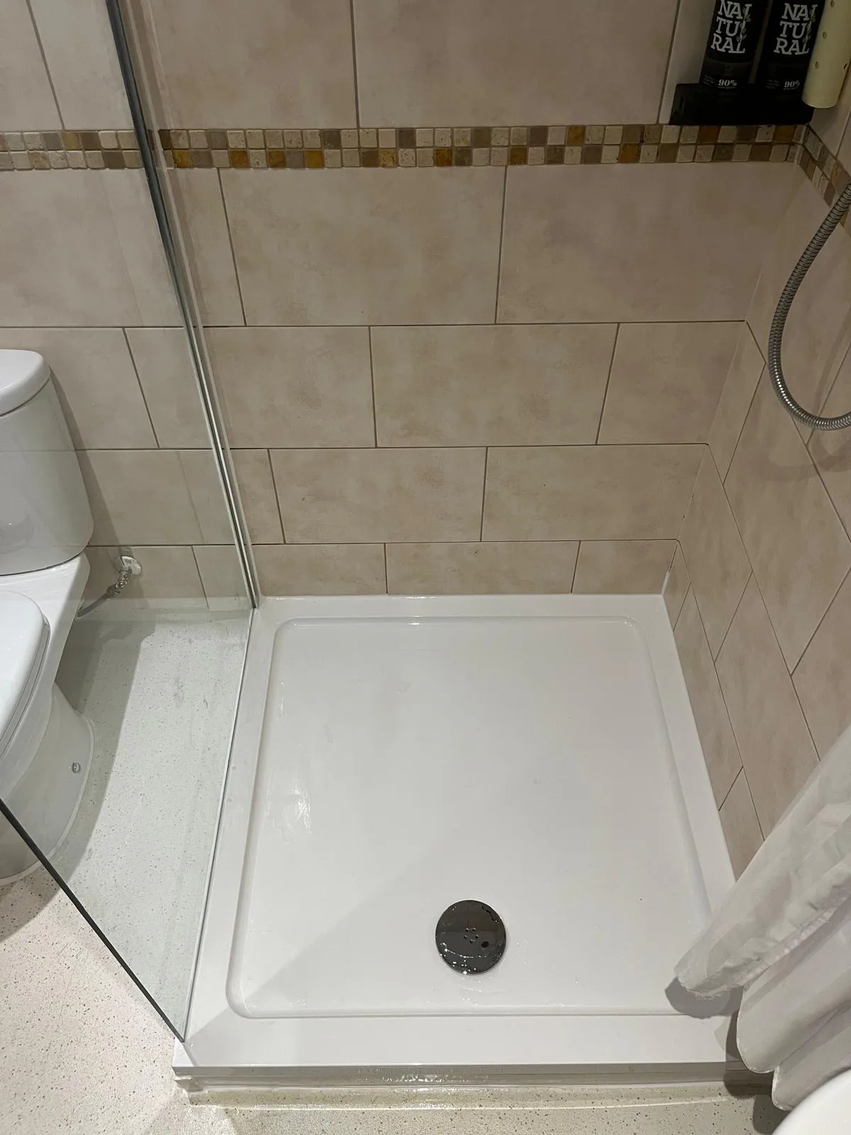 New Shower Tray and Waste Installation Completed