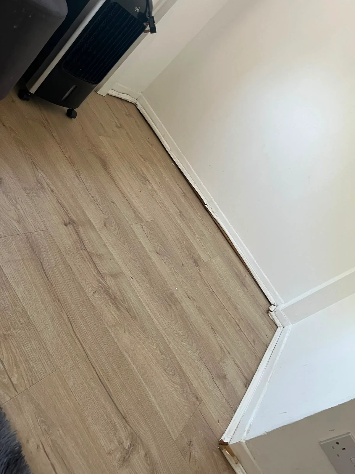 Living Room Corner Trims Damaged