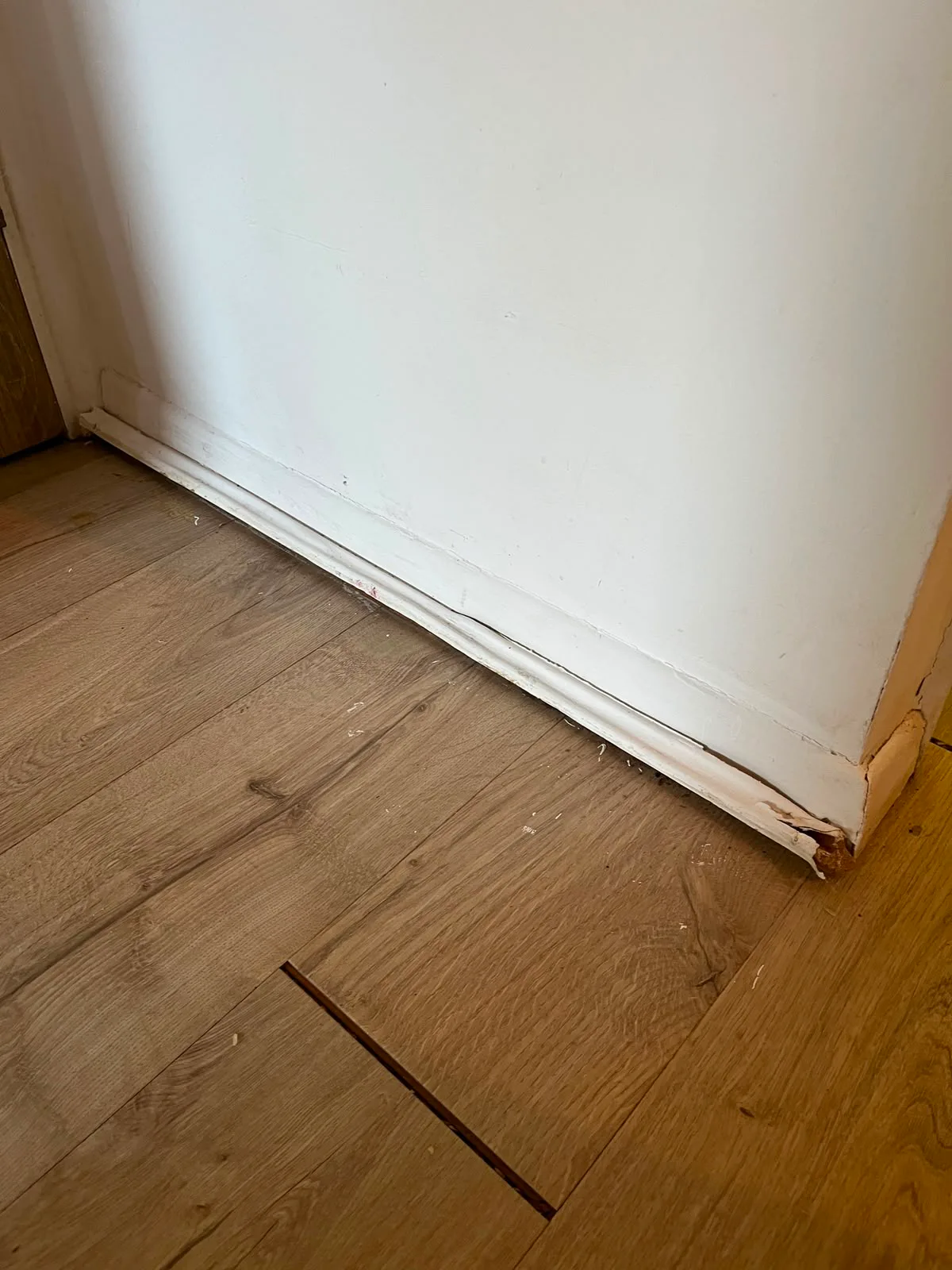 Trims Damaged Hallyway